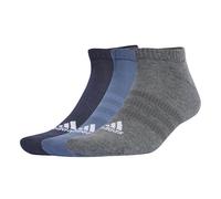 adidas Mixte Cushioned Low-Cut Socks 3 Pairs, legend ink/preloved ink/dark grey heather, 10.5-12.5
