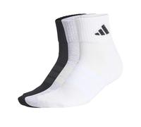 Adidas Chaussettes basses Cushioned Sportswear – 3 paires, gris clair/blanc/noir 40-42