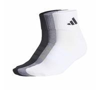 Adidas Chaussettes basses Cushioned Sportswear – 3 paires, gris clair/blanc/noir 40-42