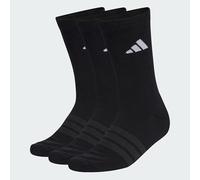 adidas Mixte CUSHIONED SPORTSWEAR CREW SOCKS 3 PAIR PACK, black/black/white, 45-48