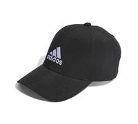 adidas Mixte Embroidered Logo Lightweight Baseball Cap, Black/White, M
