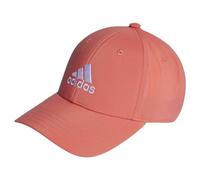 adidas Mixte Embroidered Logo Lightweight Baseball Cap, Preloved Scarlet/White, M