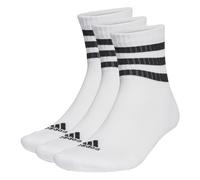 adidas Mixte enfant 3-Stripes Cushioned Sportswear Mid-Cut Socks 3 Pairs