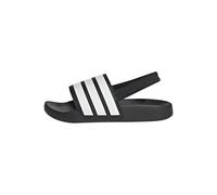 adidas Adilette ESTRAP Slides Children TOBOGGANS, Core Black/Cloud White/Core Black, 32 EU