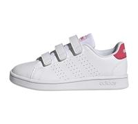 Adidas Mixte Enfant Advantage Court Lifestyle Hook-and-Loop Shoes, Cloud White/Real Pink/Core Black, 35 EU