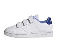 adidas Advantage Lifestyle Court Hook-and-Loop Shoes Chaussures de Tennis, Cloud White/Cloud White/Blue Fusion, 34 EU