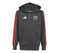 adidas Mixte Enfant Audi Revolut Formula One Team DNA Full Zip Sweatshirt, Utility Black, 7-8 Years