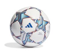 Adidas Mixte Enfant Ball (Laminated) UCL LGE J290, Top:White/Silver Met./Bright Cyan/Shock Purple Bottom:Iron Met./Solar Orange, IA0946, 4
