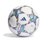 Adidas Mixte Enfant Ball (Laminated) UCL LGE J350, Top:White/Silver Met./Bright Cyan/Shock Purple Bottom:Iron Met./Solar Orange, IA0941, 4
