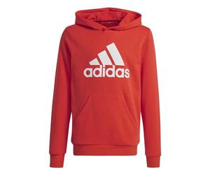 adidas Mixte Enfant Big Logo Essentials Cotton Hoodie, Bright Red/White, 15-16 Years