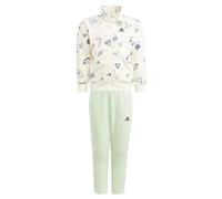 adidas Mixte enfant Brand Love Track Suit Kids, ivory/white/semi green spark/preloved green, 6-7 Years
