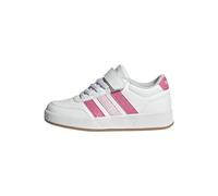 adidas Mixte Enfant BREAKNET 3.0 Shoes Children Chaussures, FTWR White/Pink Fusion/Clear Pink, 33 EU
