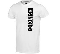 adidas Mixte enfant Community Vertical T-shirt Boxing T Shirt, Whiteblack, L EU