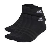 adidas Mixte enfant Cushioned Sportswear Ankle Socks 6 Pairs, Black/White, 7-8 Years