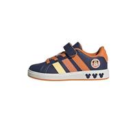 adidas Mixte Enfant Disney Mickey Mouse Grand Court Shoes Kids, Dark Blue/Ice Tangerine/Pure Orange, 31 1/2 EU