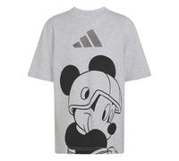 adidas Mixte Enfant Disney Mickey Mouse Shirt, Light Grey Heather/Off White, 7-8 Years