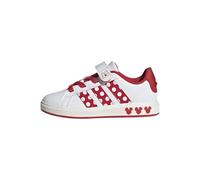 adidas Mixte Enfant Disney Minnie Mouse Grand Court Kids Shoes, FTWR White/Pure Ruby/Off White, 39 1/3 EU