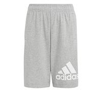 adidas Mixte Enfant Essentials Big Logo Cotton Shorts, Medium Grey Heather/White, 15-16 Years