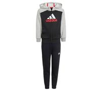 adidas Mixte enfant Essentials Big Logo Fleece Track Suit Kids, Medium Grey Heather/Black, 3-4 Years