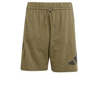 adidas Mixte Enfant Essentials BIG Logo Shorts, Olive strata/Black, 9-10 Years