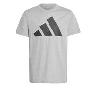 adidas Mixte Enfant Essentials BIG Logo T-Shirt, Medium Grey Heather/Black, 13-14 Years