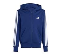adidas Unisex Kinder Essentials Full Zip Hoodie, Dark Blue/White, 11-12 Years