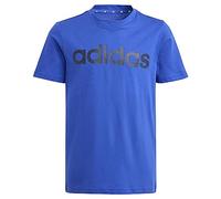 adidas Mixte Enfant Essentials Linear Logo Cotton Tee, Semi Lucid Blue/Legend Ink, 9-10 Years