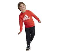 adidas Mixte enfant Essentials Logo French Terry Jogger Set, bright red, 5-6 Years