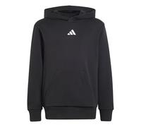 adidas Mixte Enfant Essentials Pocket Hoodie Sweatshirt, Black/White, 15-16 Years