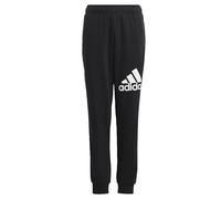 adidas Mixte enfant Essentials Regular Fit Big Logo Cotton Pants, Black / White, 15-16 Years