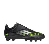 adidas Mixte Enfant F50 Club Hook and Loop Firm Multi Ground Football Boots Kids Chaussures, Core Black/Iron met./Lucid Lemon, 34 EU