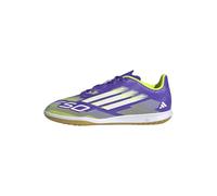 adidas Mixte Enfant F50 Club Indoor Football Boots Kids Chaussures, Purple Rush/Cloud White/Lucid Lemon, 34 EU
