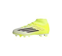 adidas Mixte Enfant F50 Club Mid Firm Ground/Multi Ground Football Boots Kids, Team Solar Yellow 2/Core Black/Lucid Red, 28 EU