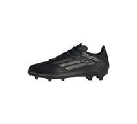 adidas Mixte Enfant F50 League Football Boots Firm Ground, Core Black/Iron Metallic/Gold, 28 EU