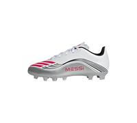 adidas Mixte Enfant F50 Messi Club Firm Multi Ground Football Boots Kids Chaussures, FTWR White/Lucid Red/Silver met, 35 1/2 EU