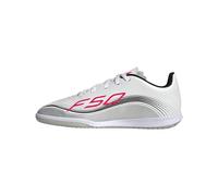 adidas Mixte Enfant F50 Messi Club Indoor Football Boots Kids Chaussures, FTWR White/Lucid Red/Silver met, 35 EU