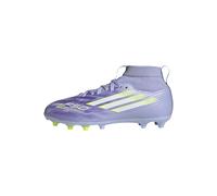 adidas Mixte Enfant F50 SPARKFUSION League W Mid Firm Ground/Artificial Ground Football Boots Kids, Violet Tone/Lucid Lemon/Purple Rush, 33 1/2 EU