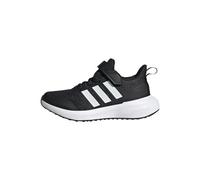 adidas Mixte Enfant Fortarun 2.0 Cloudfoam Elastic Lace Top Strap Shoes, Core Black/Cloud White/Core Black, 38 2/3 EU