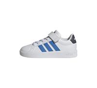 adidas Mixte Enfant Grand Court 3.0 Shoes Children, FTWR White/Lucid Ray Blue/Aurora Onix, 34 EU