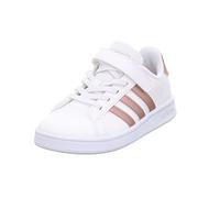 adidas Mixte enfant Grand Court C Sneakers, Blanc Cloud White Copper Met Light Granite, 35 EU