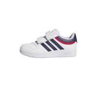 Adidas Mixte Enfant Hoops 4.0 Shoes, FTWR White/Dark Blue/Better Scarlet, 33 EU