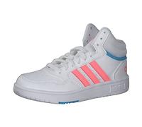 adidas Mixte enfant Hoops Mid 3.0 Baskets, Ftwr White Acid Red Sky Rush, 37 1/3 EU