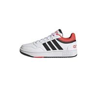 adidas Mixte Enfant Hoops Shoes, Cloud White/Core Black/Bright Red, 36 2/3 EU