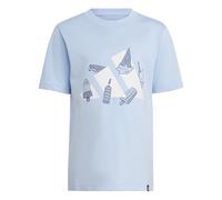 adidas Mixte Enfant Lounge Ice Graphic T-Shirt, Glow Blue, 6-7 Years