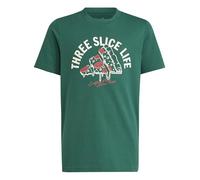 adidas Mixte Enfant Lounge Pizza Graphic T-Shirt, Collegiate Green, 13-14 Years