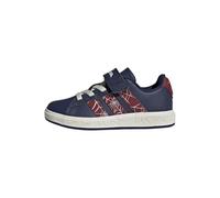 adidas Marvel Spider-Man Grand Court Chaussures pour Enfants, Bleu foncé/Bordeaux Actif/Blanc cassé, 37 EU Enfant, Bleu foncé Active Maroon Off White, 4.5 UK Child