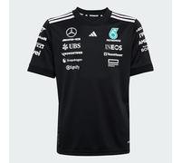 adidas Mixte Enfant Mercedes - AMG Petronas Formula One Team Driver Jersey Black Youth, Black/White, 9-10 Years