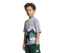 adidas Mixte Enfant Minecraft Shirt, Light Grey Heather, 3-4 Years