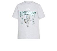adidas Mixte Enfant Minecraft Skeleton Shirt, Light Grey Heather, 2-3 Years