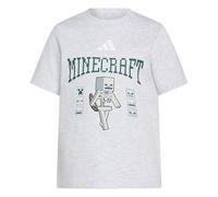 adidas Mixte Enfant Minecraft Skeleton Shirt, Light Grey Heather, 9-10 Years